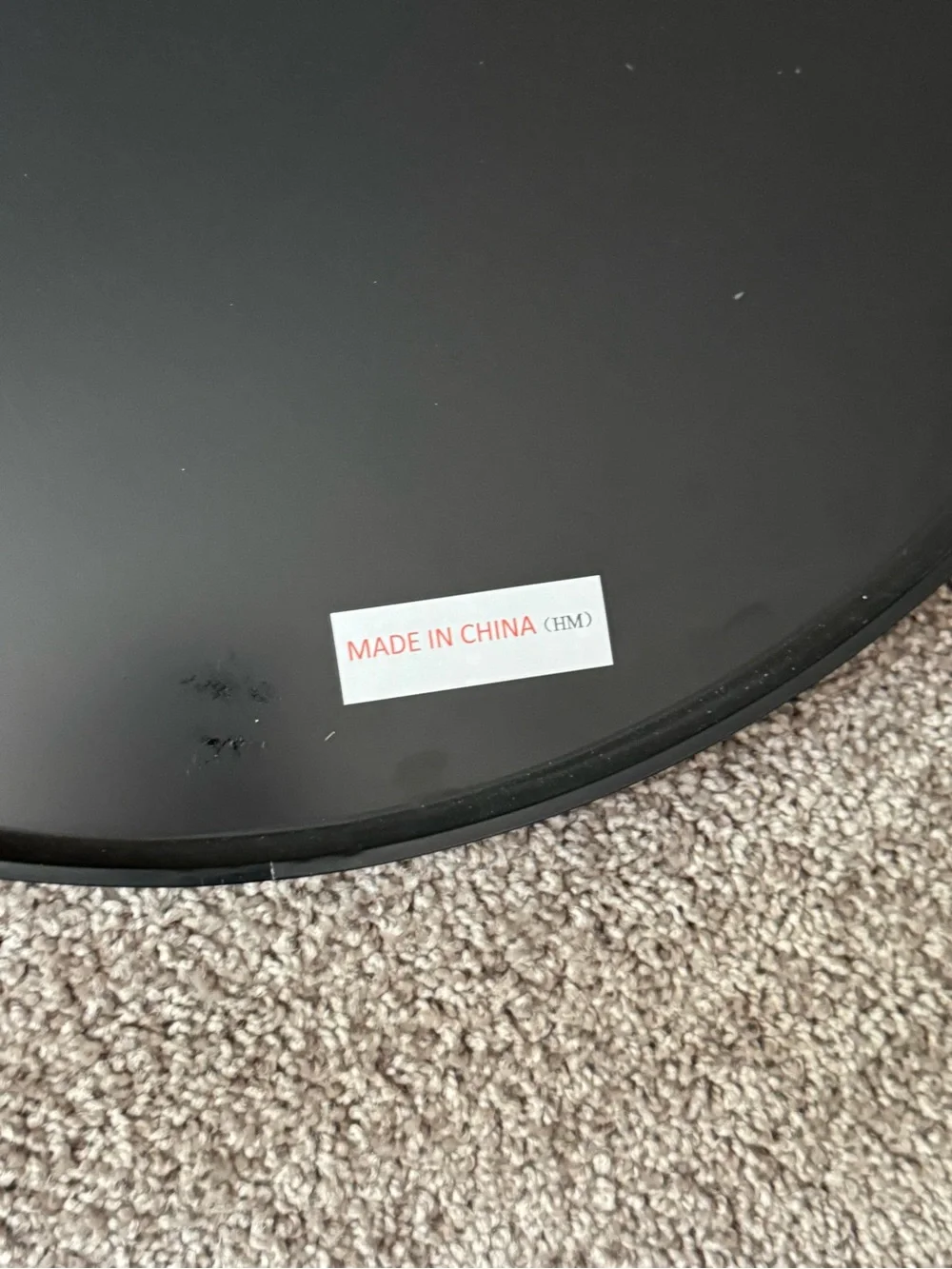 Black Round Wall Mirror - Minimal Frame